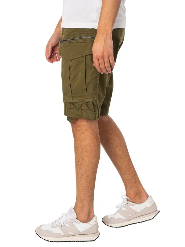 G-Star RAW Rovic Zip Relaxed Cargo Shorts - Sage