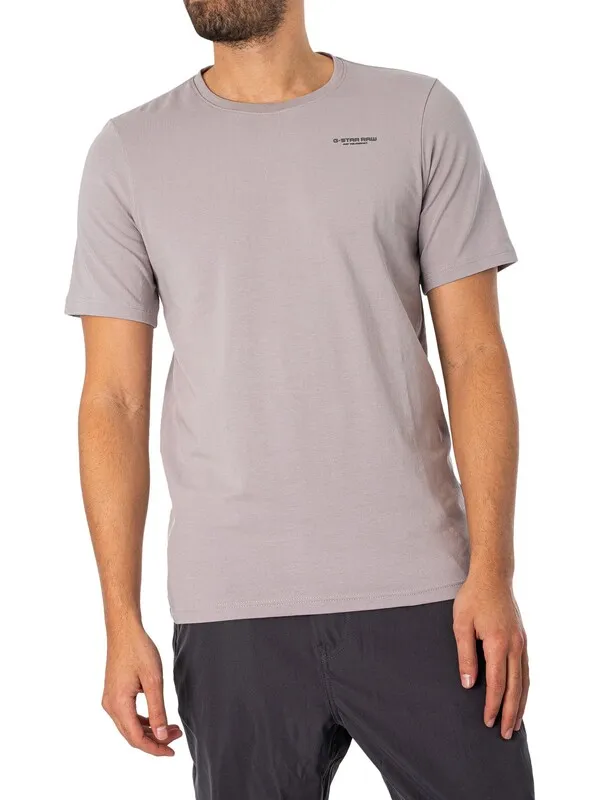 G-Star RAW Slim Base T-Shirt - Grey Alloy