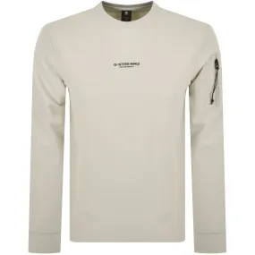 G Star Raw Tweeter Long Sleeve T Shirt Cream