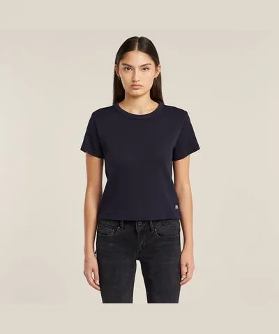 G-Star RAW Women G-Script Baby Brother Top Dark blue Size M