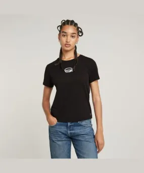 G-Star RAW Women Small Center Logo Top Black Size XL