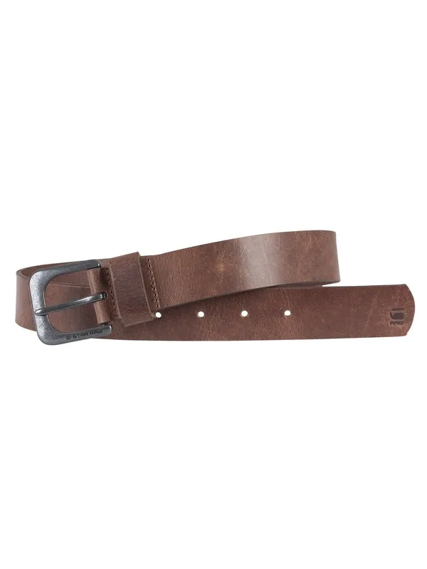 G-Star RAW Zed Belt - Dark Brown/Black Metal