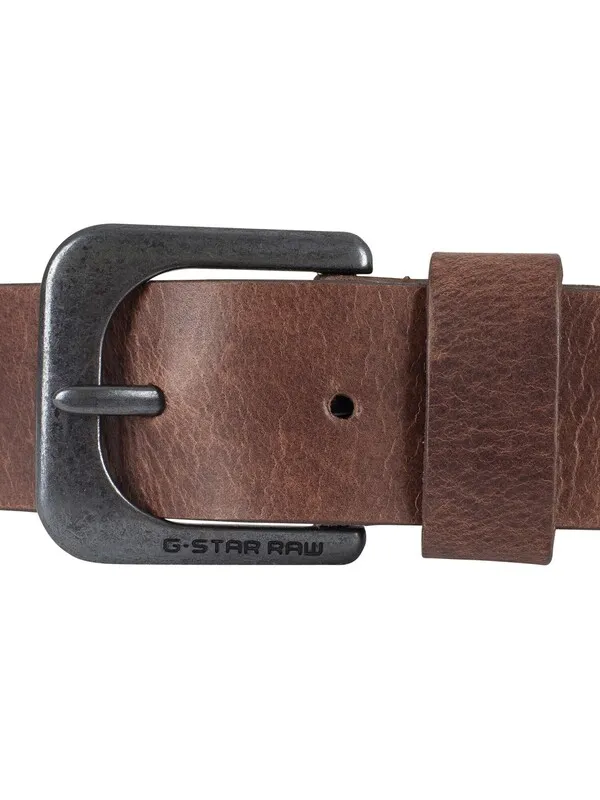 G-Star RAW Zed Belt - Dark Brown/Black Metal