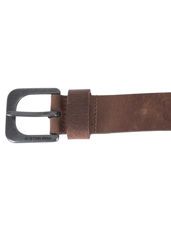 G-Star RAW Zed Belt - Dark Brown/Black Metal