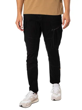 G-Star RAW Zip Pocket 3D Skinny Cargos - Dark Black