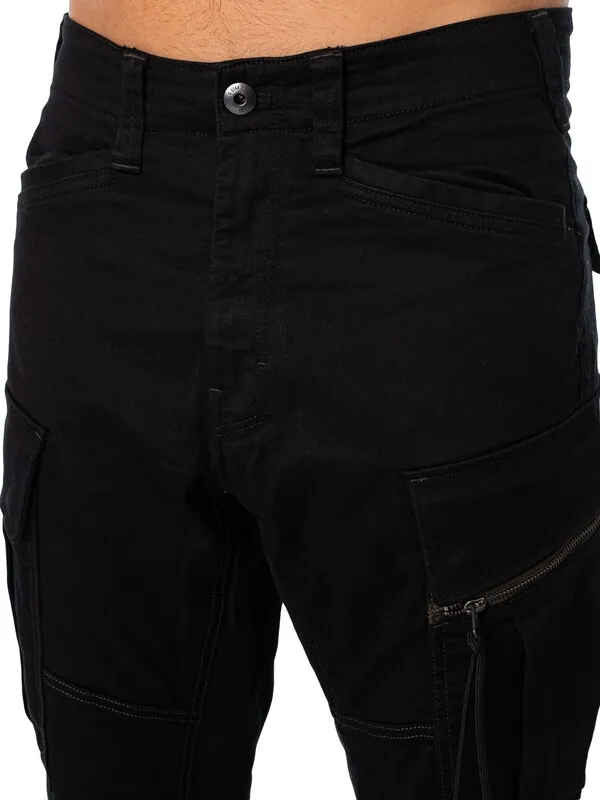 G-Star RAW Zip Pocket 3D Skinny Cargos - Dark Black