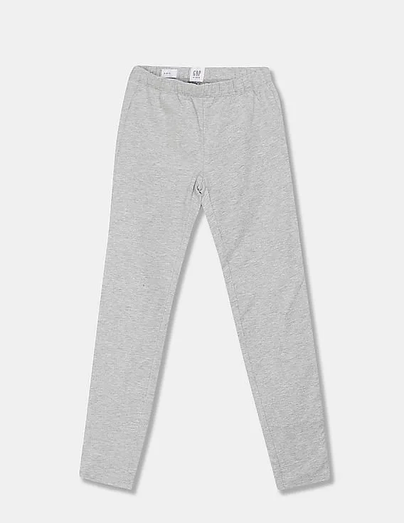 GAP Girls Grey Solid Leggings