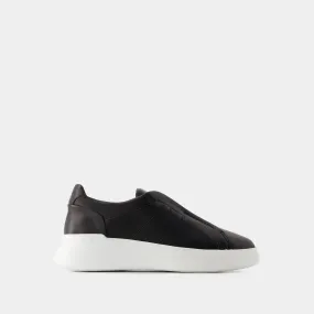 H580 Slip On - Hogan - Leather - Black