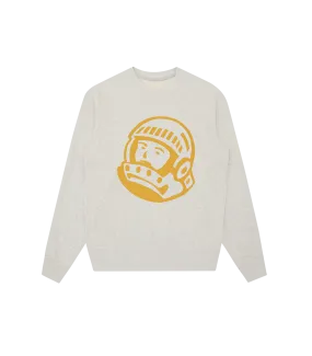 HELMET LOGO CREWNECK - OAT MARL