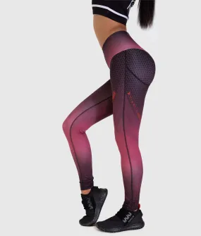 Hex Contour Leggings - Plum