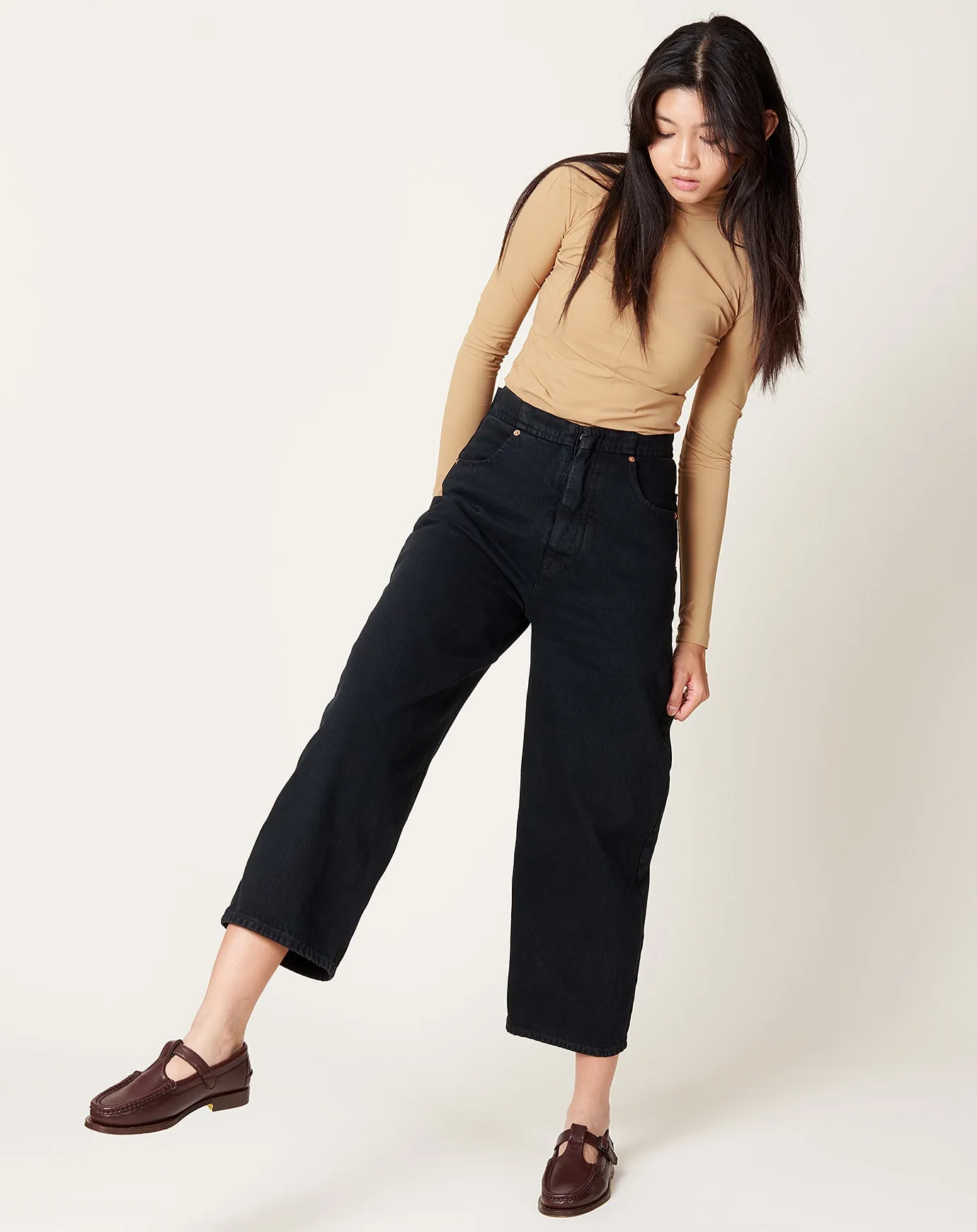 High Waist Jean in Black