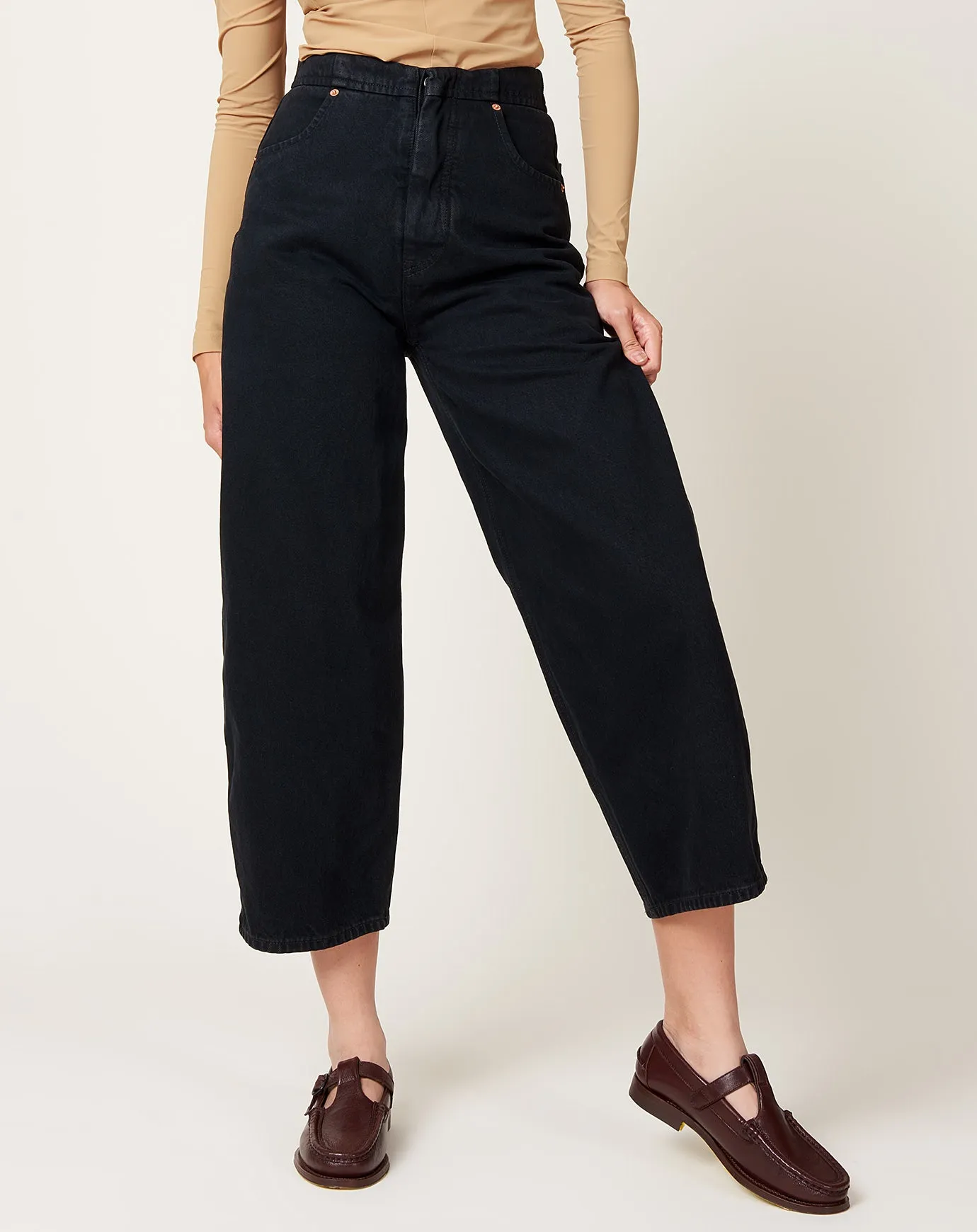 High Waist Jean in Black