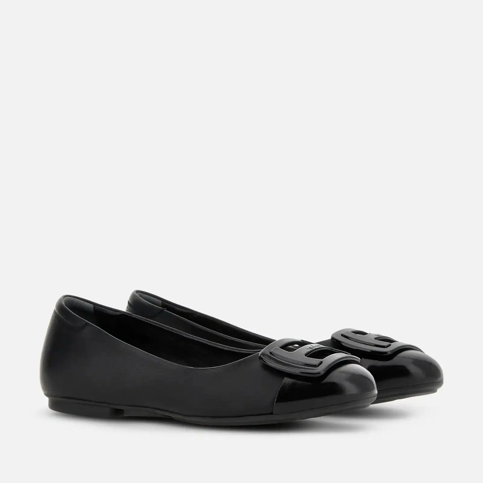 Hogan Ballerine Placca Verniciata Nero