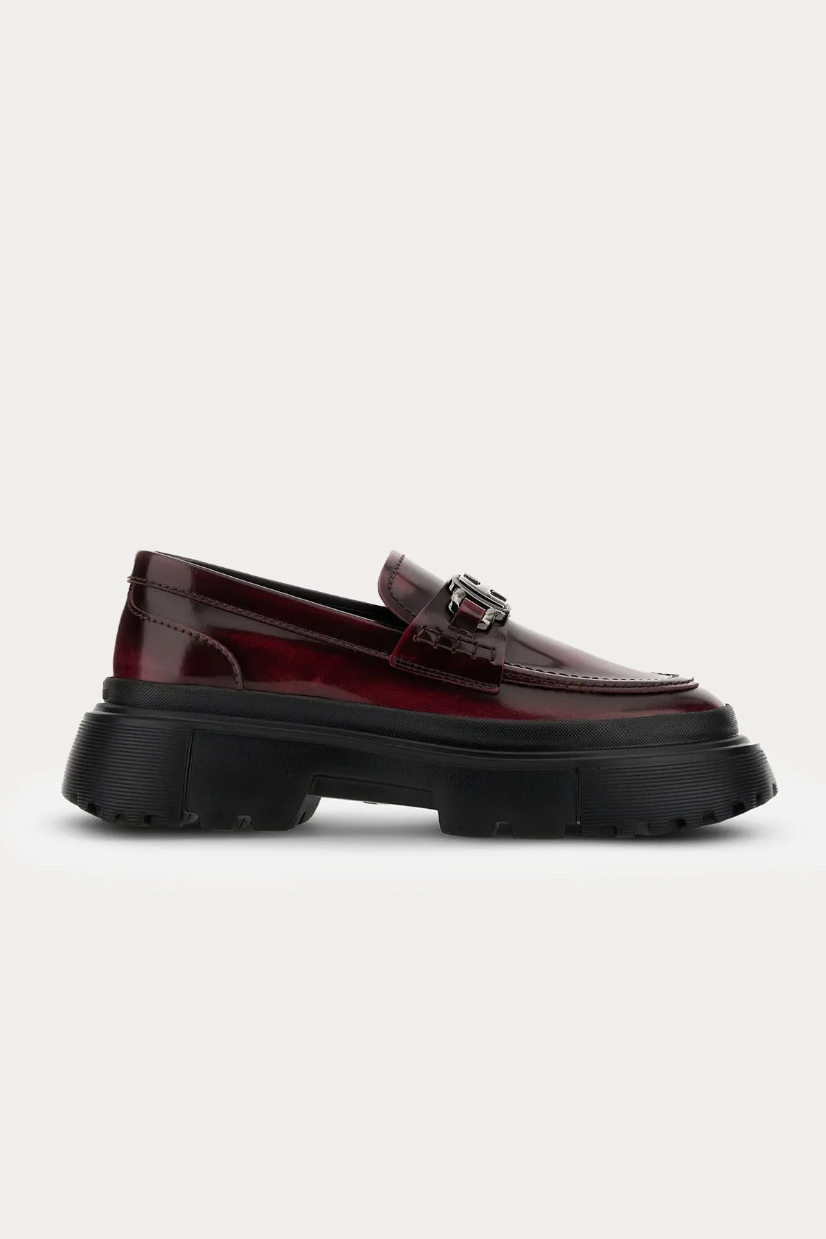 Hogan H629 Metal Tokal Deri Loafer Ayakkab