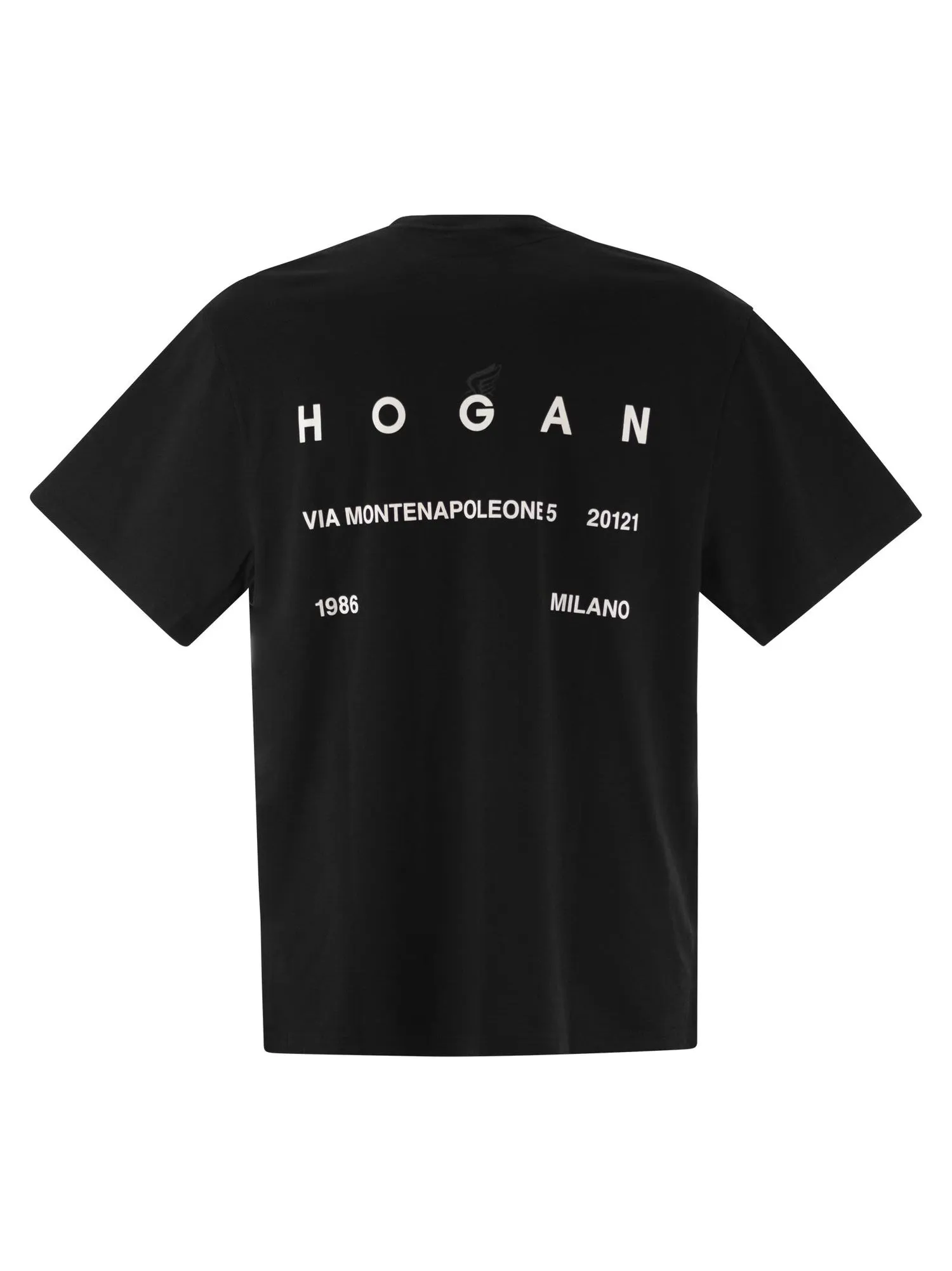 Hogan    Hogan Crew Neck T Shirt With Lettering