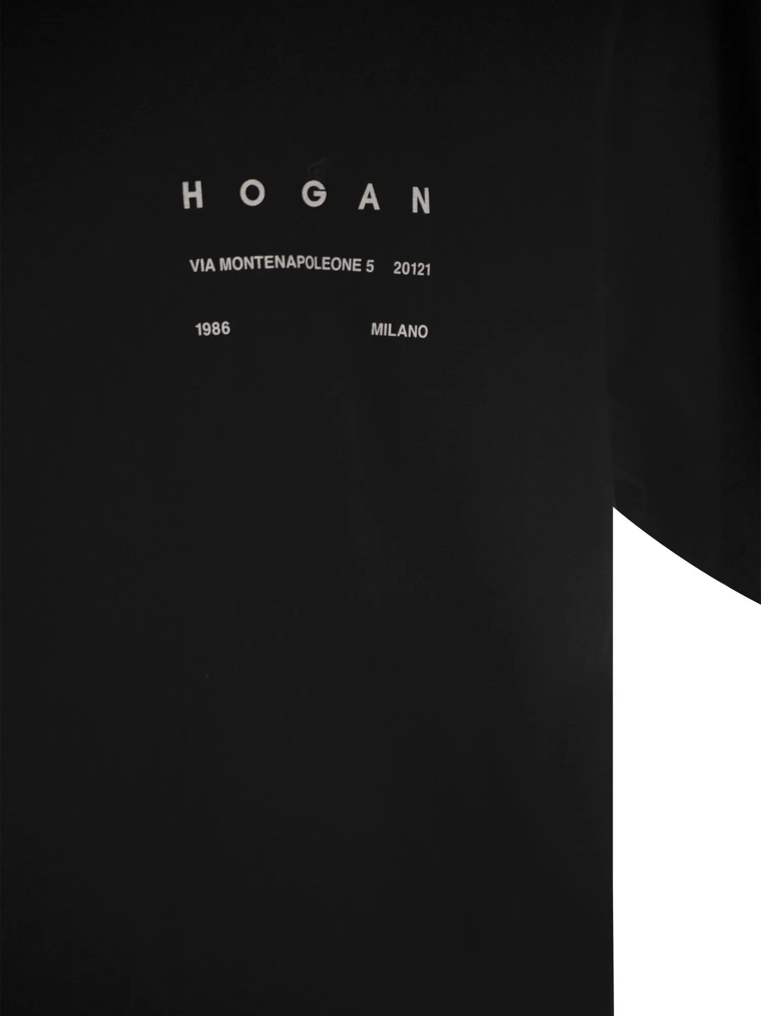 Hogan    Hogan Crew Neck T Shirt With Lettering