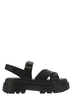 Hogan    Hogan Leather Sandal With Midsole