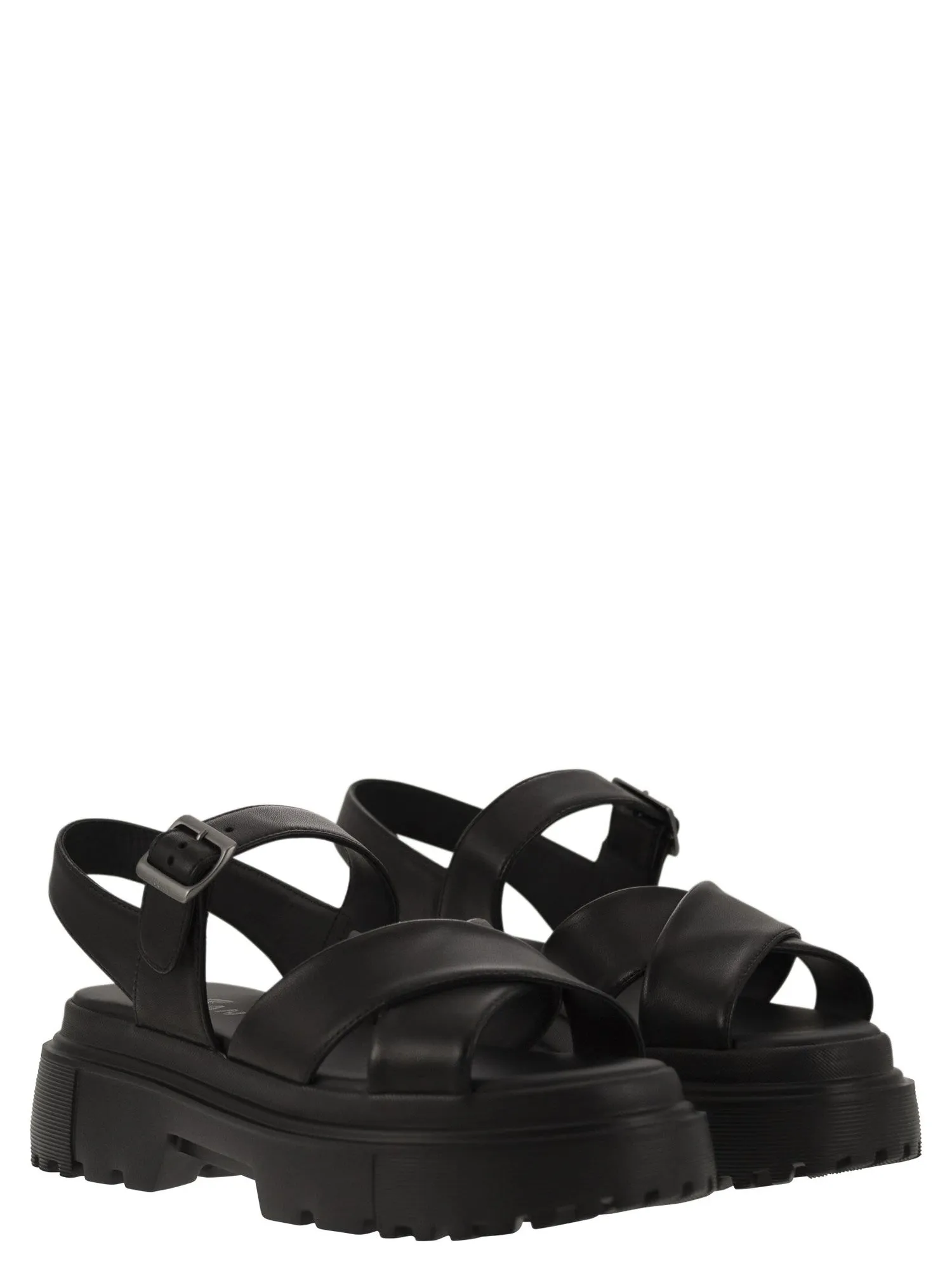 Hogan    Hogan Leather Sandal With Midsole