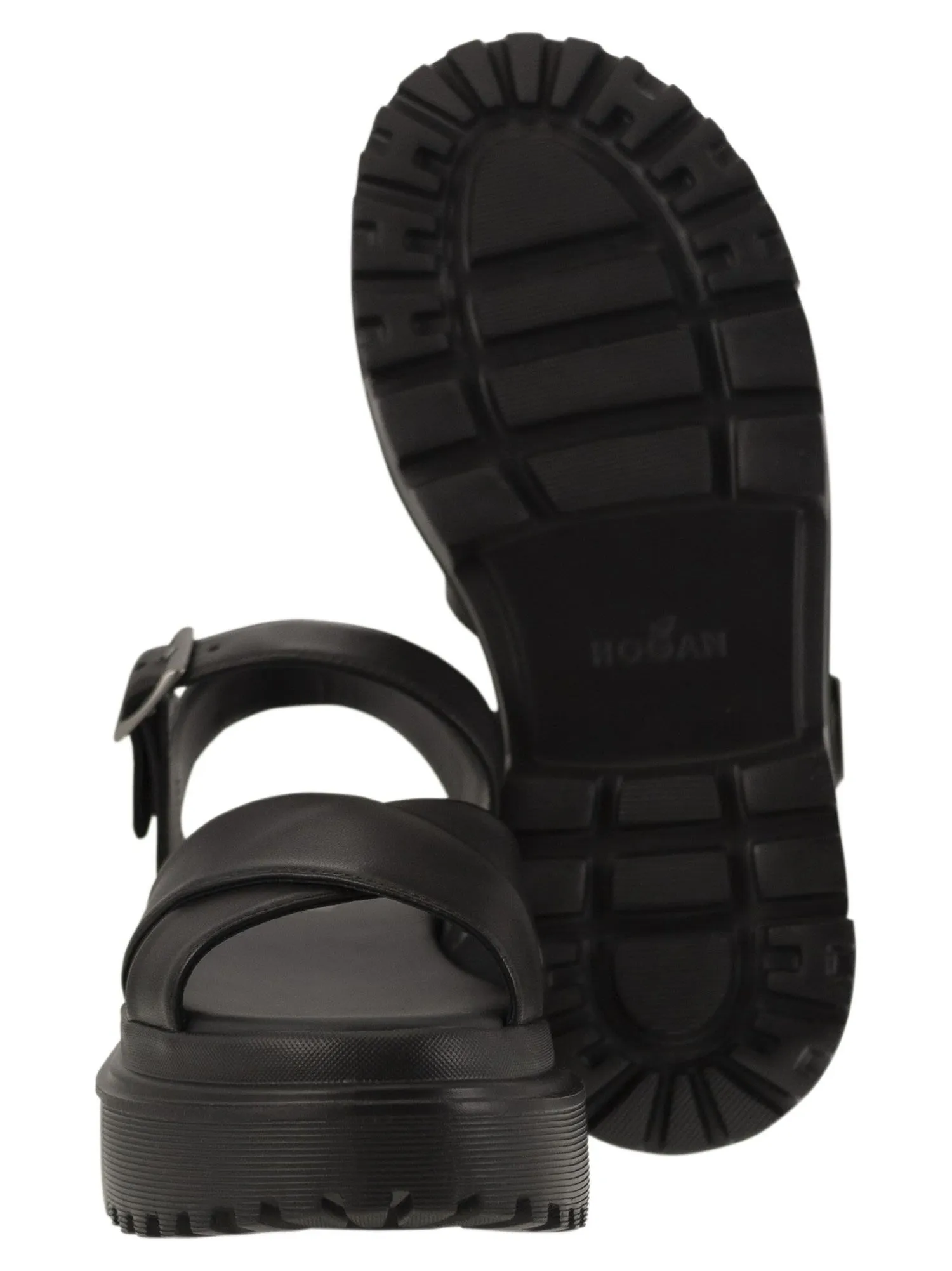 Hogan    Hogan Leather Sandal With Midsole