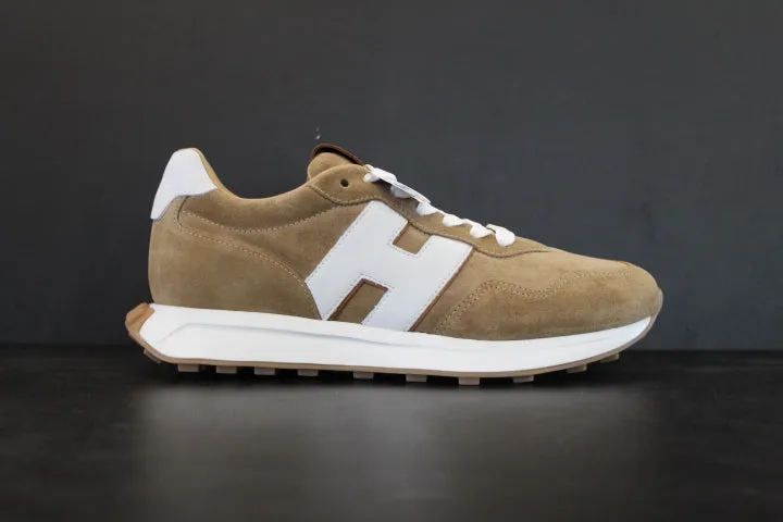 HOGAN MEN  HOGAN H601 RUNNER TAN