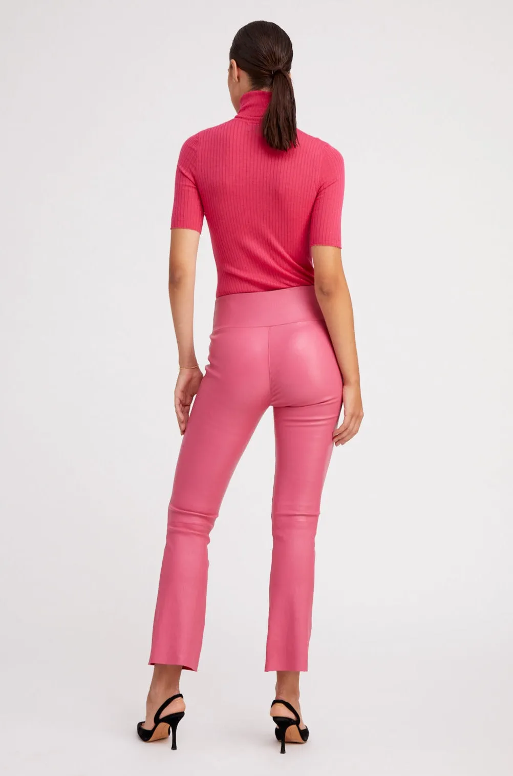 Hot Pink Cashmere Turtleneck