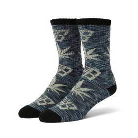 HUF X BRONZE56K PLANTLIFE MARLED SOCK // BLACK