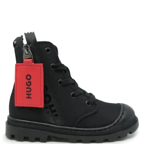 Hugo Boss Black Zipper Combat Boot