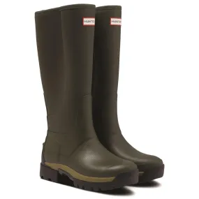 Hunter Balmoral Hybrid Tall Wellingtons Olive