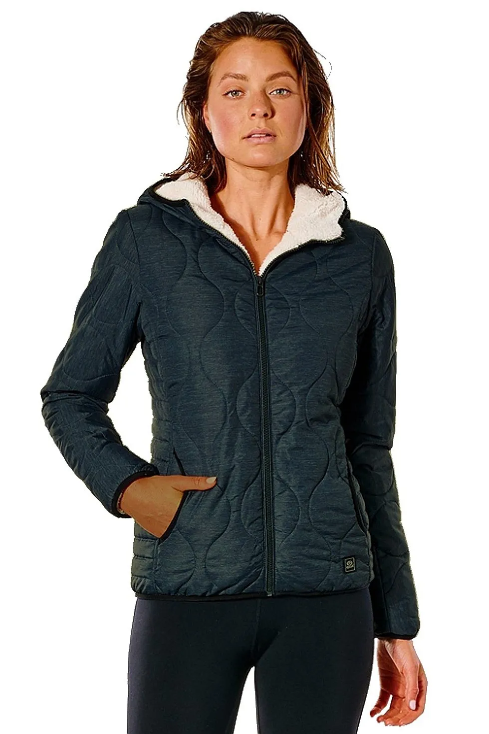 jacket Rip Curl Anti Series Anoeta - Black Marled - women´s