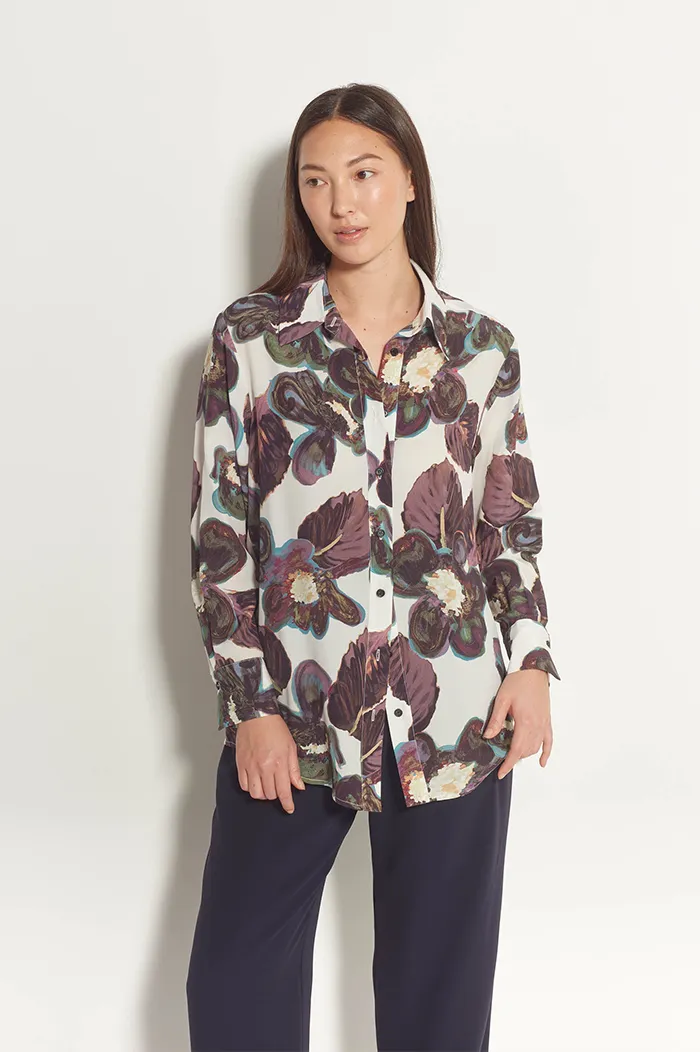 Juliette Hogan Dream Anthurium Silk Essa Shirt