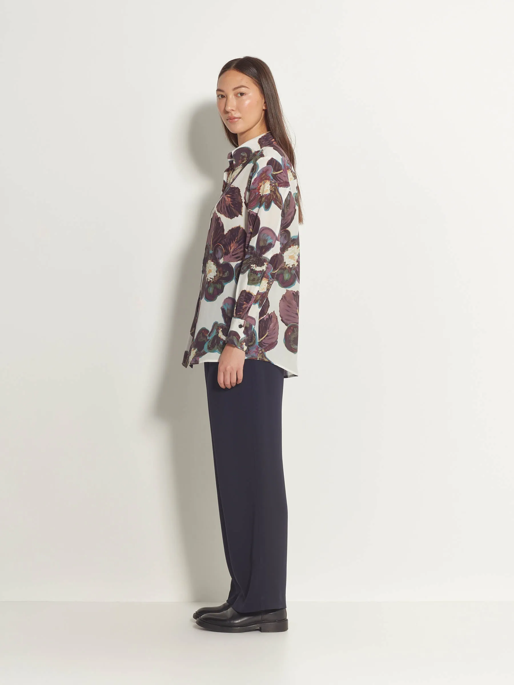 Juliette Hogan Dream Anthurium Silk Essa Shirt