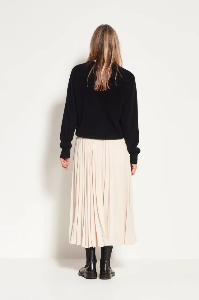 Juliette Hogan Ecru Posey Pleat Skirt