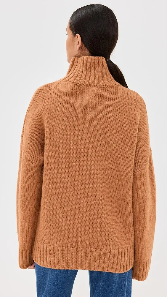 JW Anderson   Leather Patch Pocket Sweater 