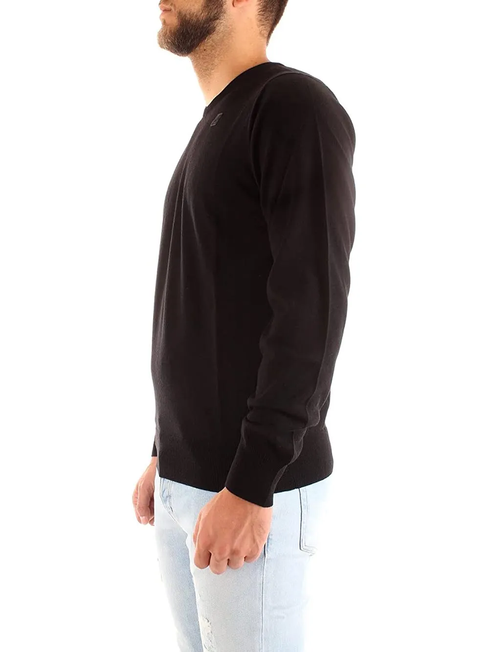 K-Way K6113bw Sebastien Maglia Uomo Merino Nero