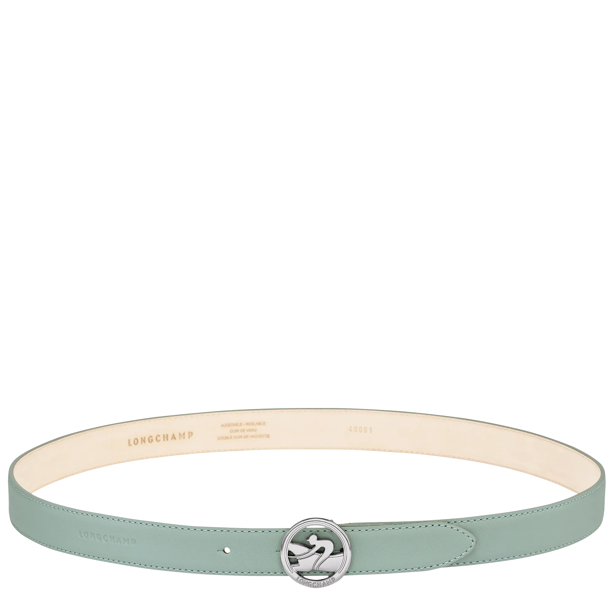 La Médaille Longchamp Ladies' belt Celadon - Leather