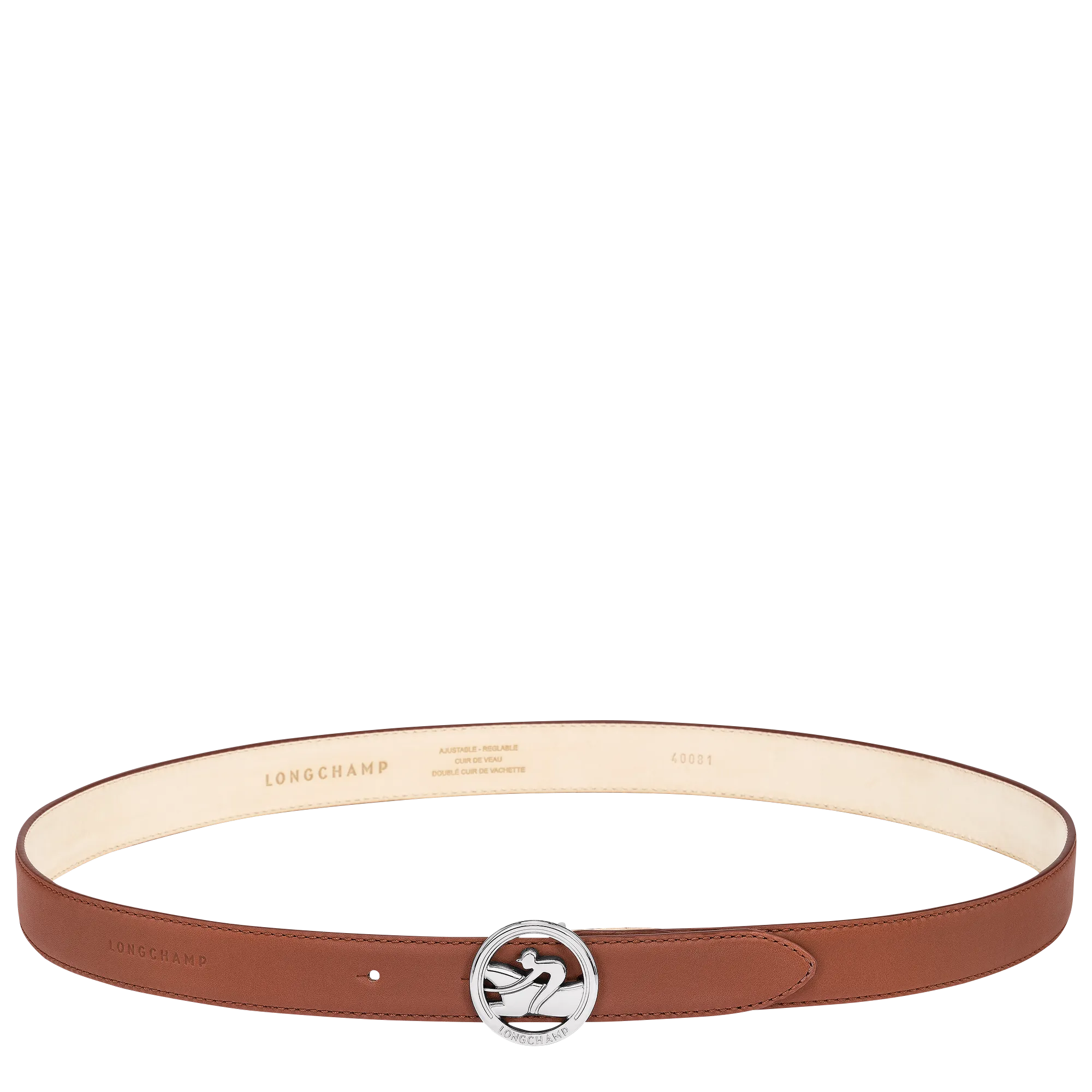 La Médaille Longchamp Ladies' belt Cognac - Leather