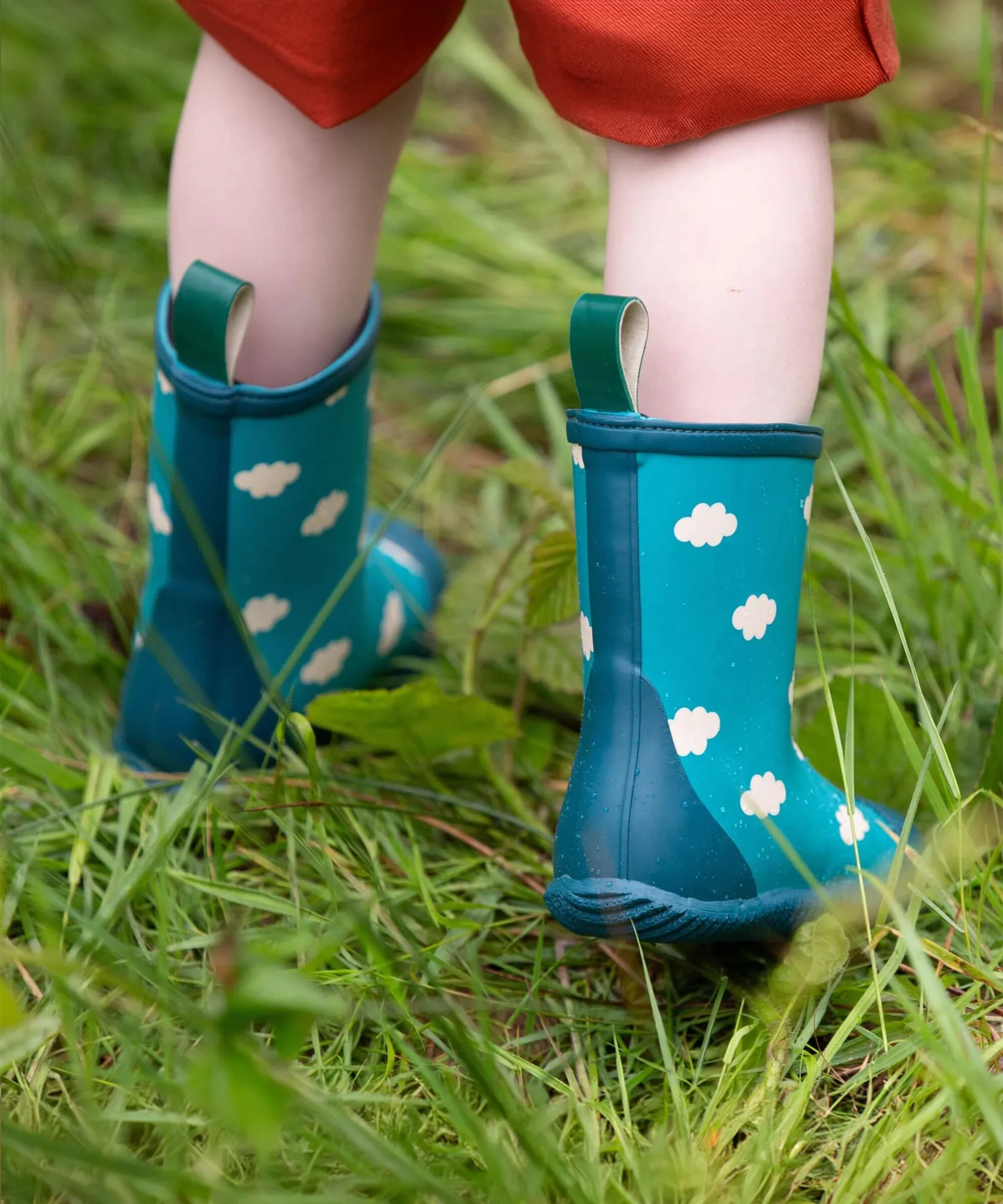 LGR Kids Wellingtons - Blue Clouds