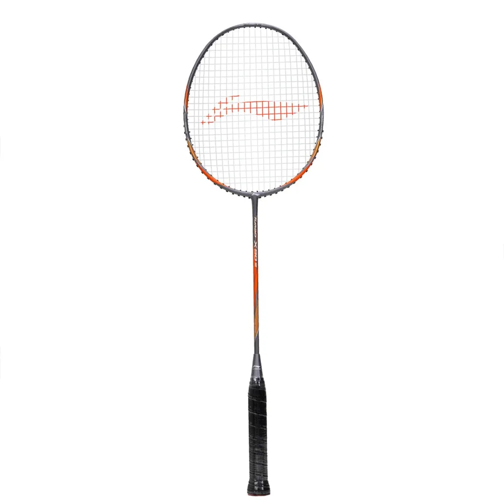 Li-Ning Turbo X 90 III Combat Strung Badminton Racquet (Dark Grey/Copper)