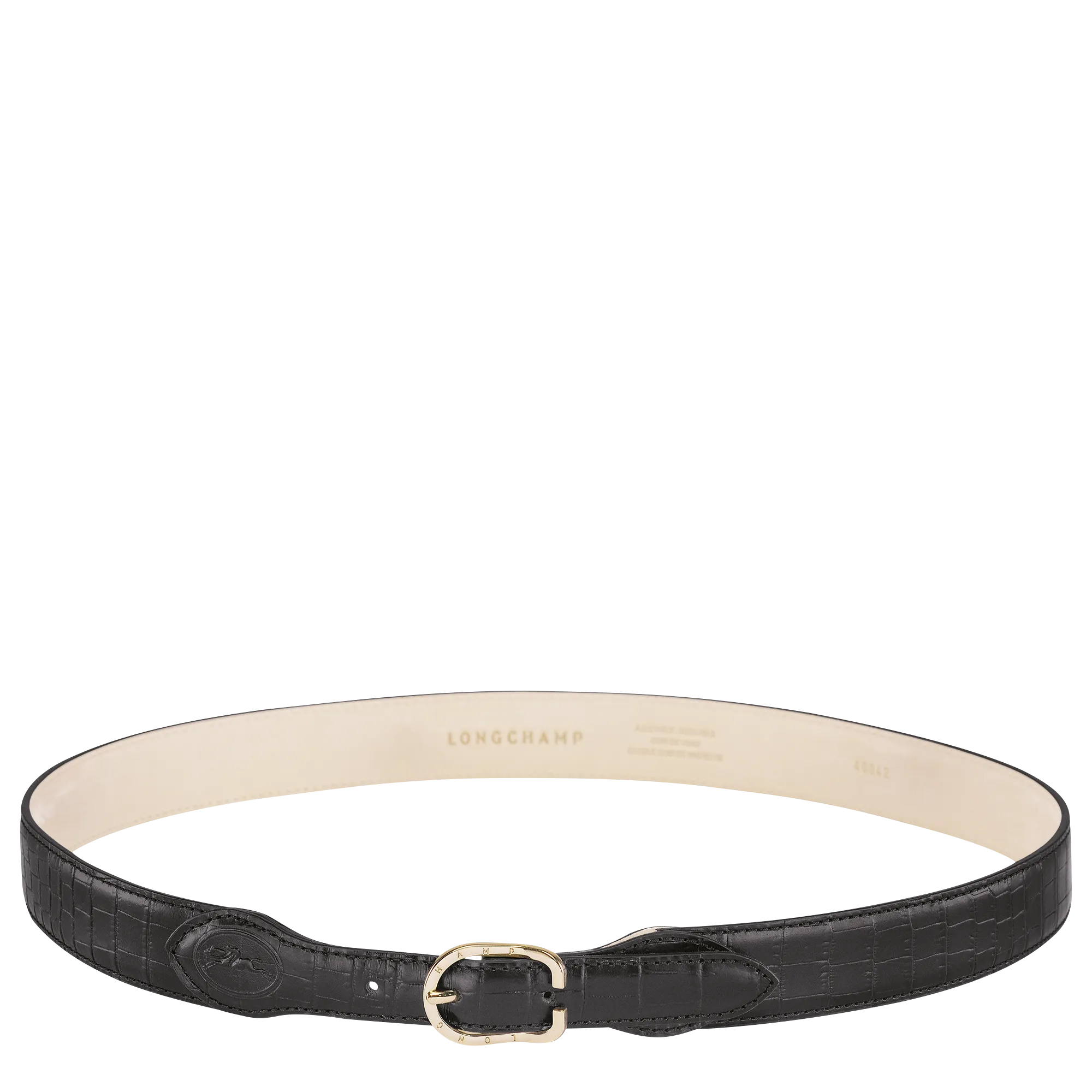 Longchamp 1980 Ladies' belt Black - Leather