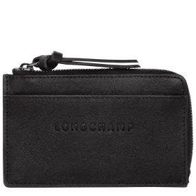 Longchamp 3D Card holder Black - Leather