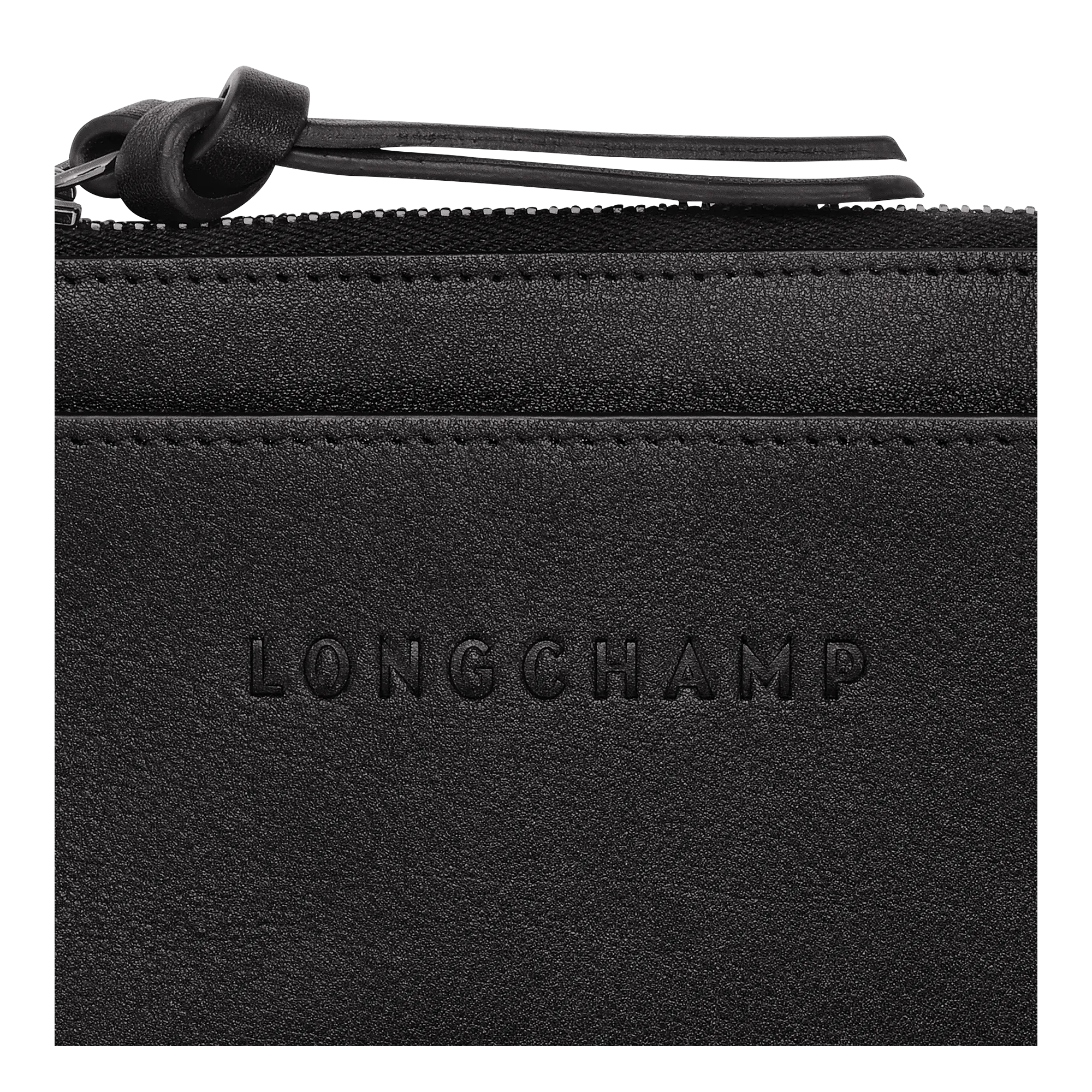 Longchamp 3D Card holder Black - Leather