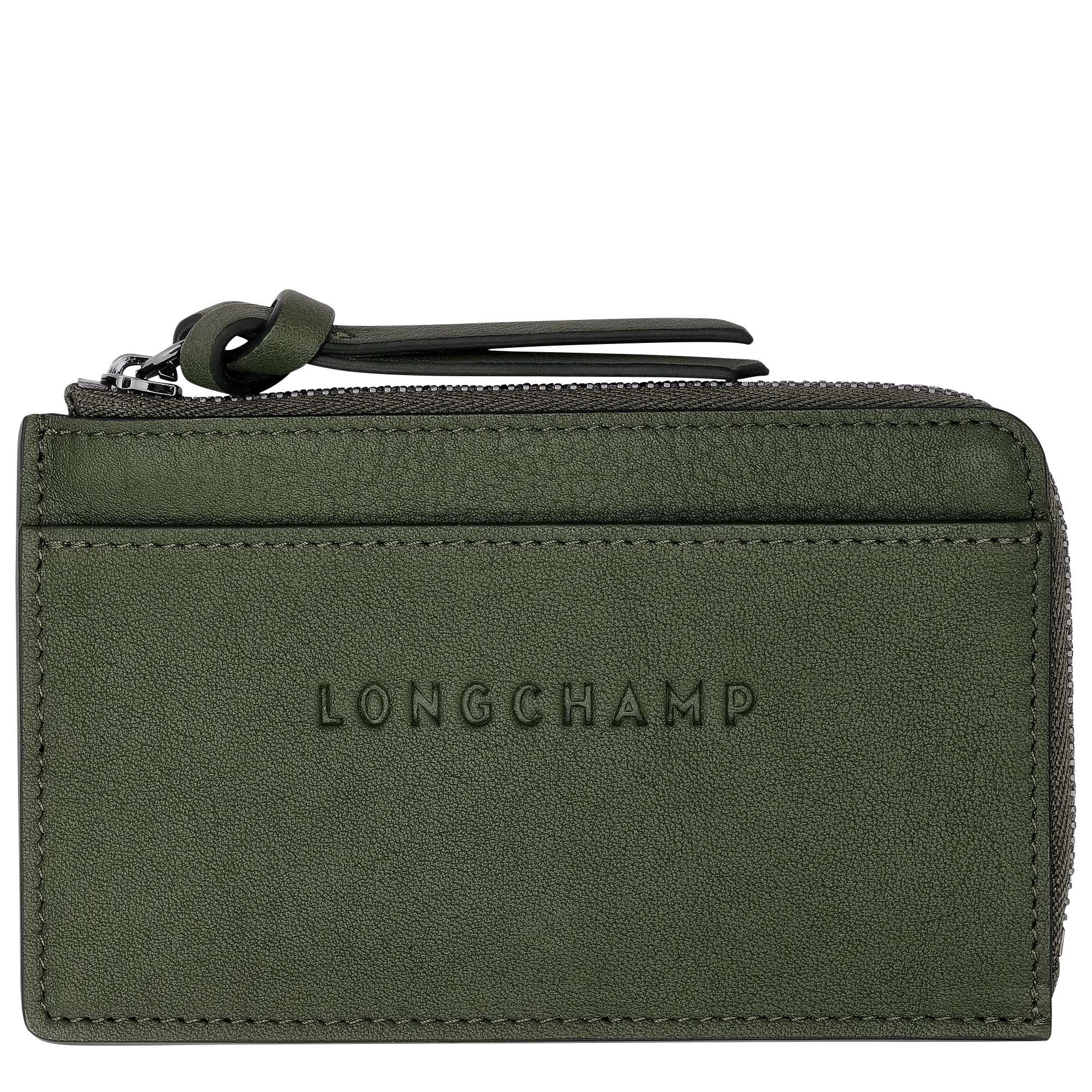 Longchamp 3D Card holder Khaki - Leather