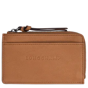 Longchamp 3D Card holder Natural - Leather