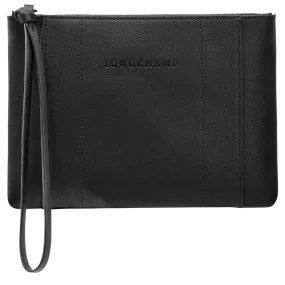 Longchamp 3D Pouch Black - Leather