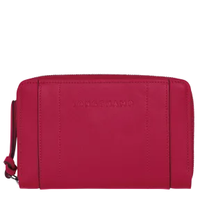 Longchamp 3D Wallet Magenta - Leather