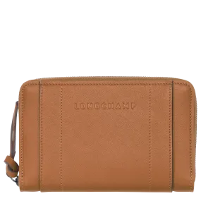 Longchamp 3D Wallet Natural - Leather