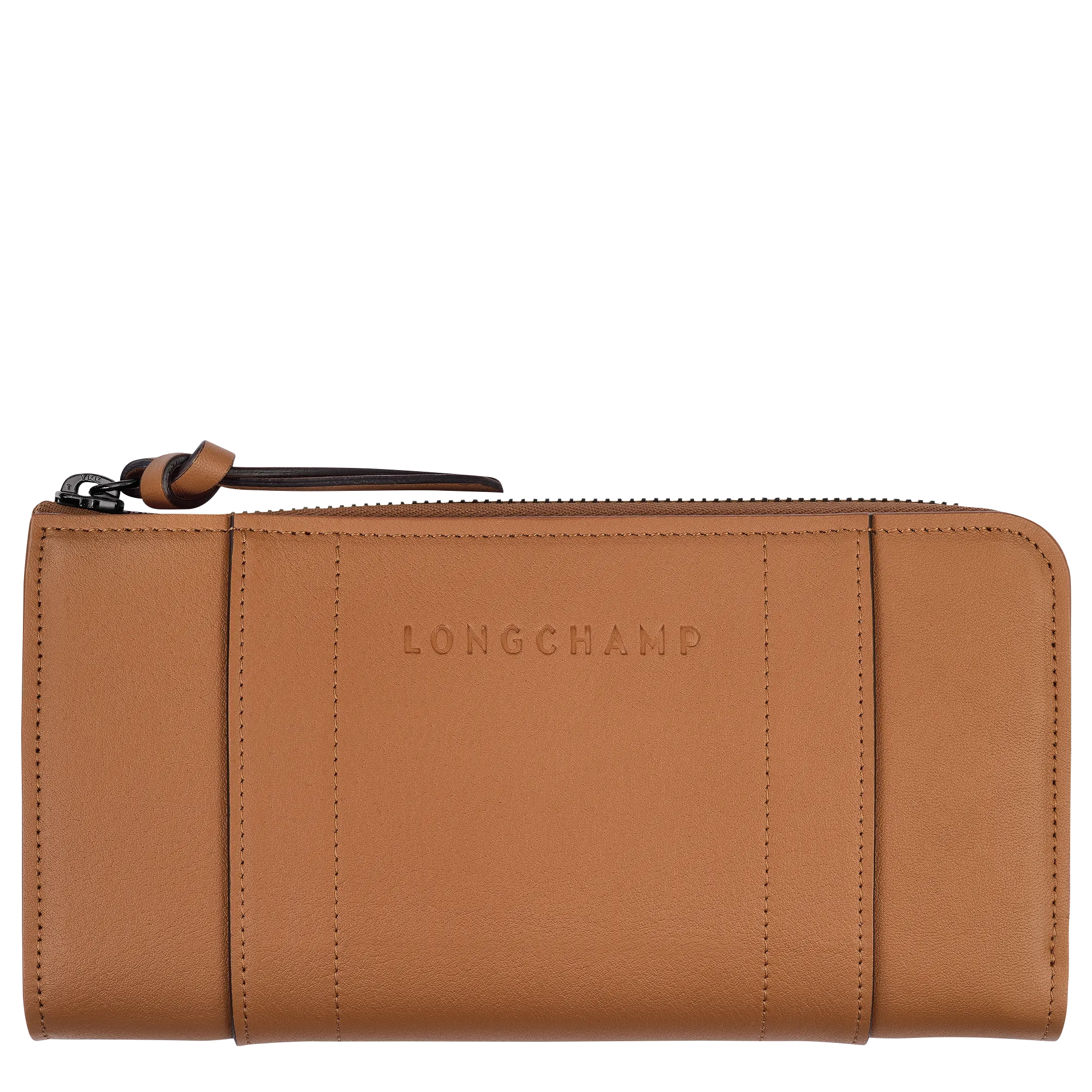 Longchamp 3D Zip around wallet Natural - Leather