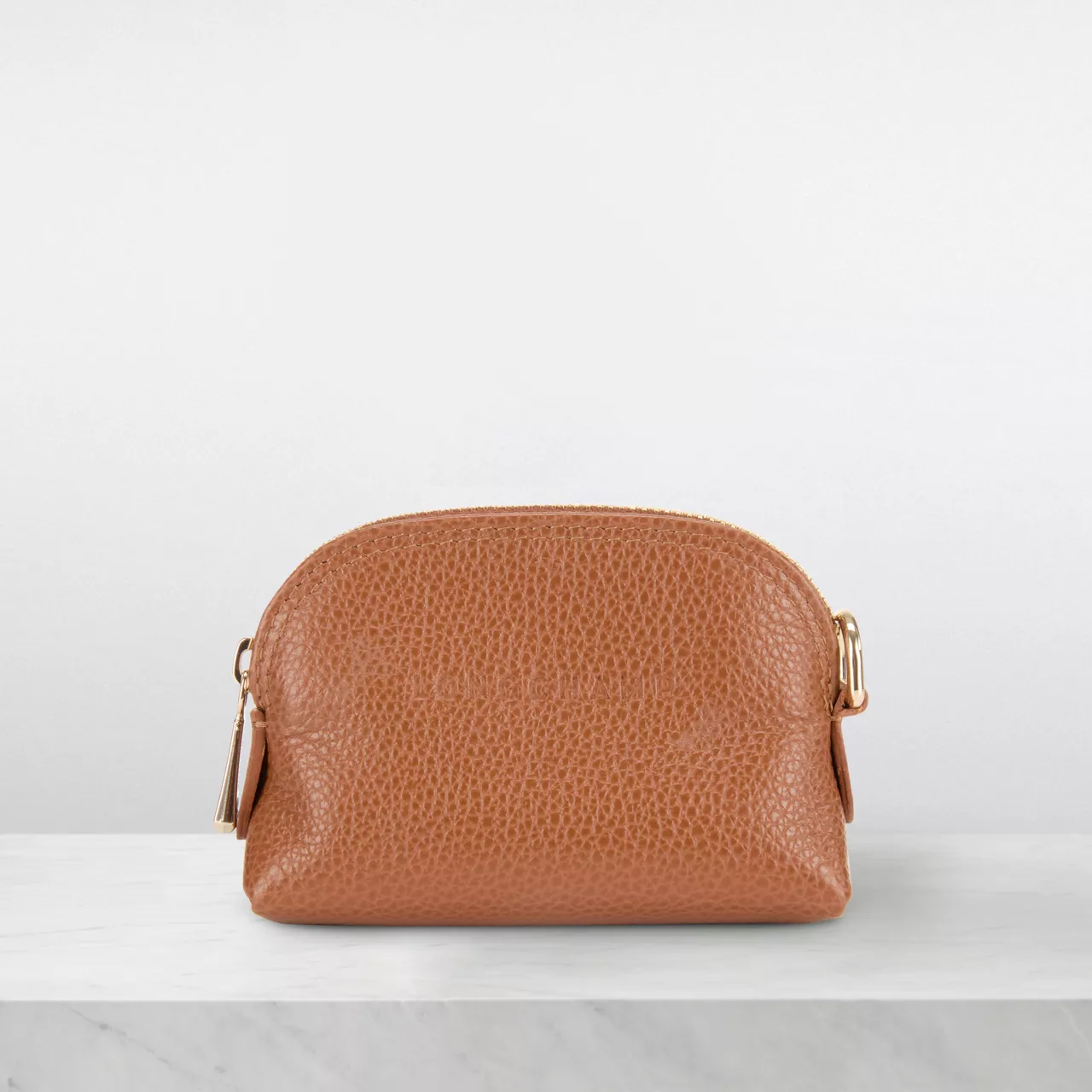 LONGCHAMP Le Foulonne Coin Purse - Caramel