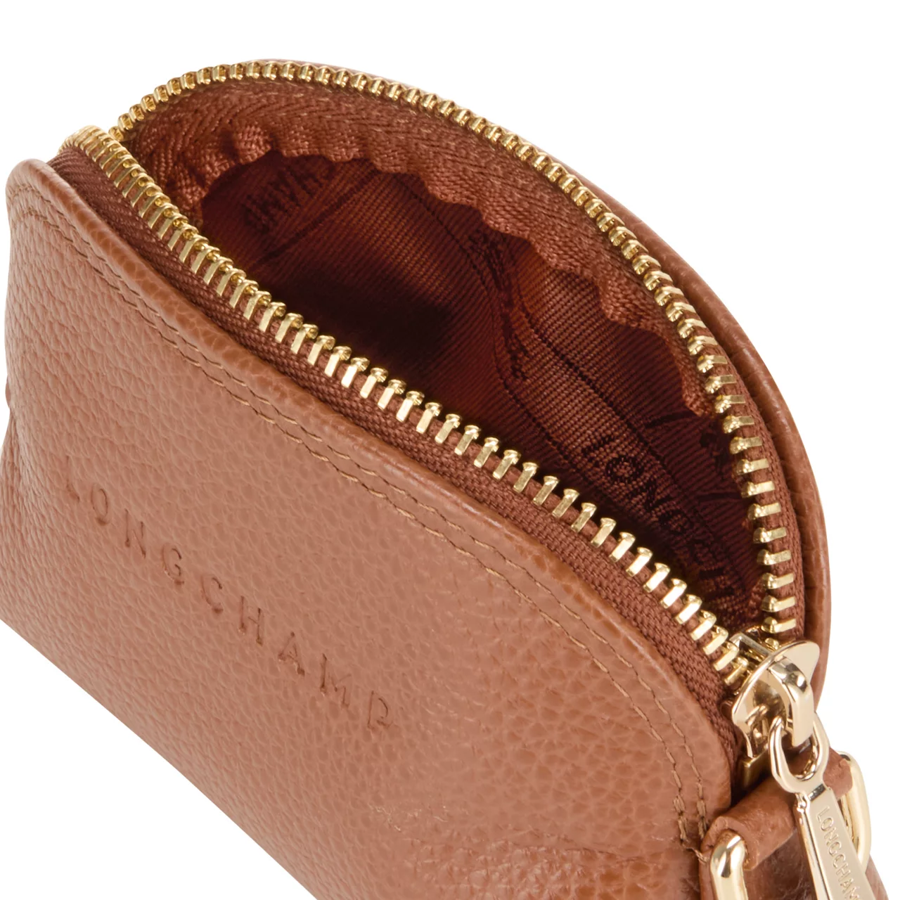 LONGCHAMP Le Foulonne Coin Purse - Caramel