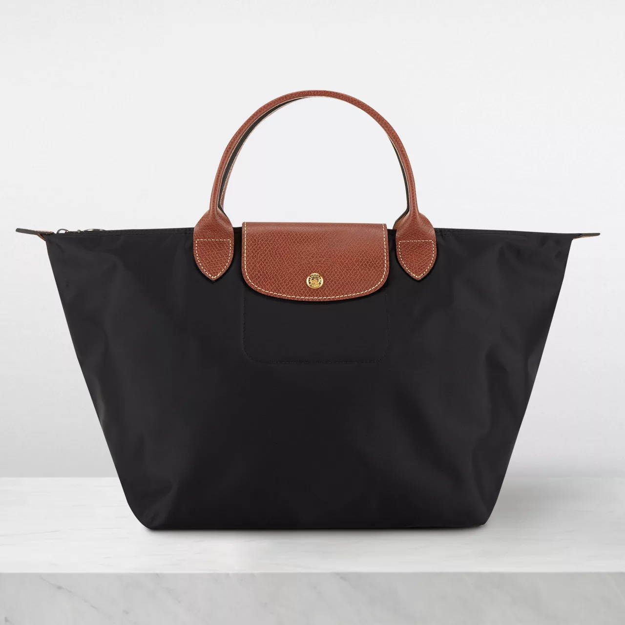 LONGCHAMP Le Pliage Original Medium Top Handle Bag - Black